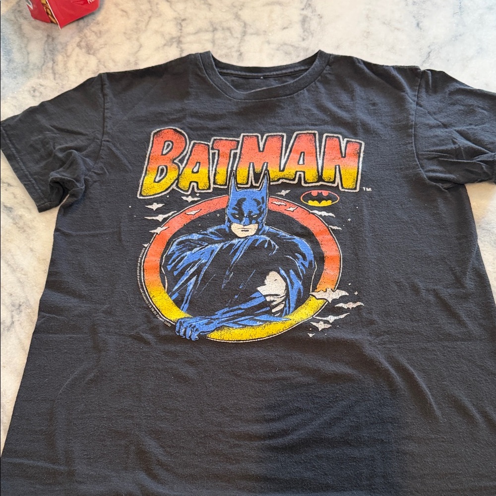 Black Batman Logo Tee